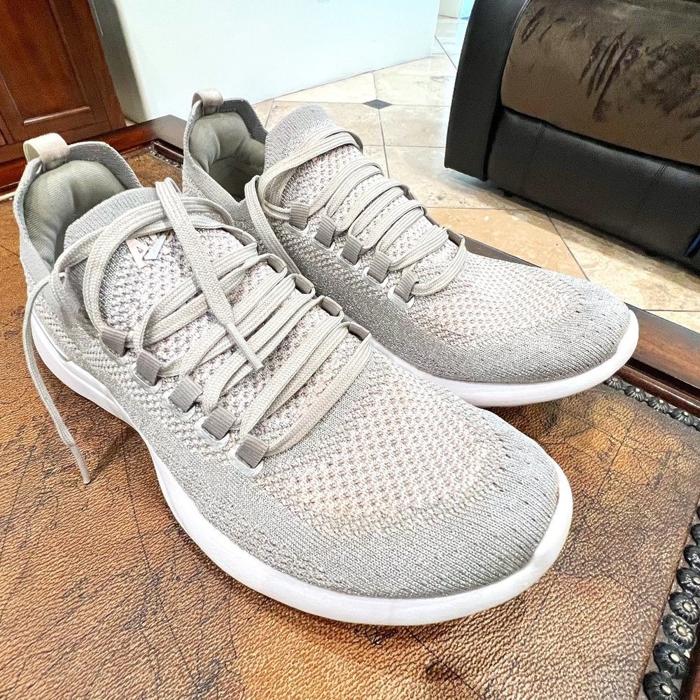 Women's TechLoom Breeze, women size 8,  Metallic Silver /Bleached Pink/ White
